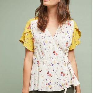 ANTHROPOLOGIE  Meadow Rue Bon Voyage Top New!